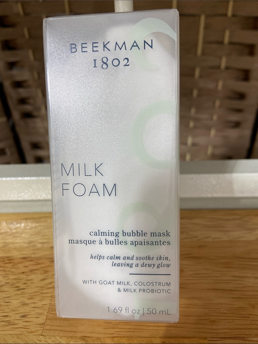 NWT Beekman 1802 Milk Foam Calming Bubble Mask 1.69 fl oz / 50 ml Full Size